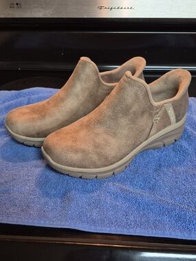 Skechers Slip-ins Suede Loafers Memory Foam SB1